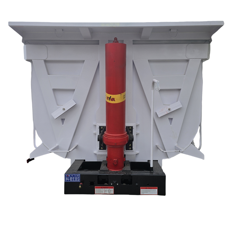 3 axles rear dump semi-trailer white