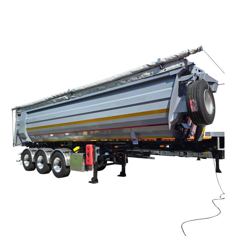 3 axles rear dump semi-trailer