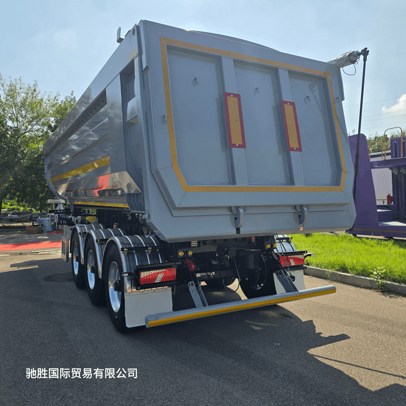 3 axles rear dump semi-trailer